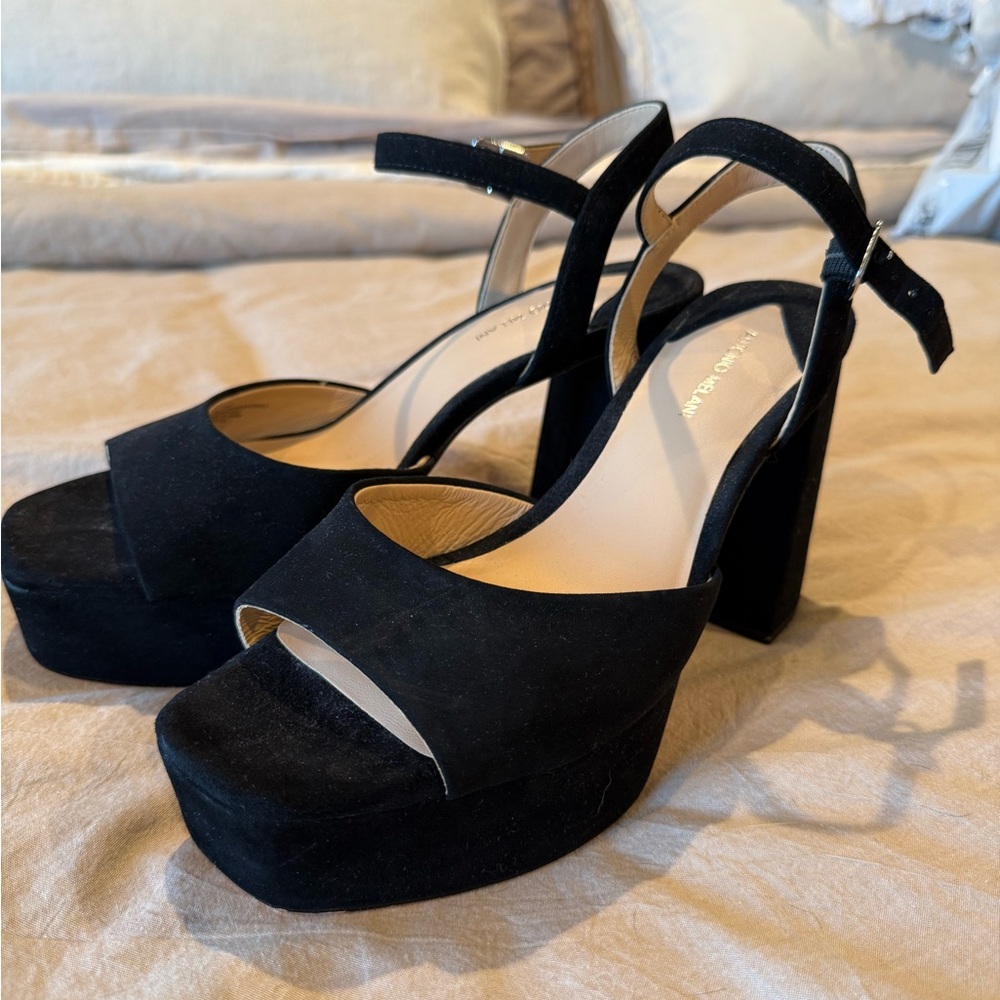 Antonio Melani Black Platform Heels
